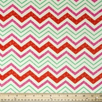 Waverly Inspirations 45" 100% Cotton Chevron Sewing & Craft Fabric 8 yd By the Bolt, Hot Pink