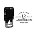 thumbnail image 1 of Printtoo Personalized&nbsp;Black Self Inking Wedding Favor Love Is Sweet Heavy Duty Stamp Custom&nbsp;Rubber&nbsp;Stamper-40 mm, 1 of 6