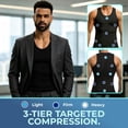thumbnail image 3 of MANIFIQUE Gynecomastia Compression Shirts for Men - Sleeveless Slimming Undershirts Body Shaper Workout Tank Top, 3 of 7