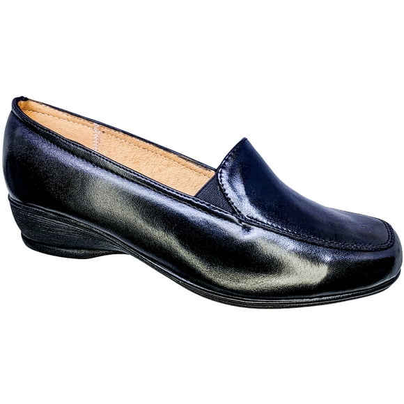 Zapato de Mujer en Piel Borrego para Pie Diabetico Cómodo Mocasin Casual