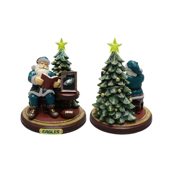 The Memory Company Philadelphia Eagles Christmas Story Santa Figurine