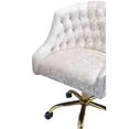 thumbnail image 4 of Bowery Hill Tufted Velvet Upholstered Office Chair in Vintage Cream and Gold, 4 of 7