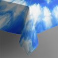 thumbnail image 4 of Blue Tie Dye Mandala Pattern Rectangle Tablecloth 60"x120",Waterproof Polyester Rectangle Table Cloth, Wipeable Spillproof Polyester Tablecloth for Dining, Camping, Indoor and Outdoor, 4 of 6