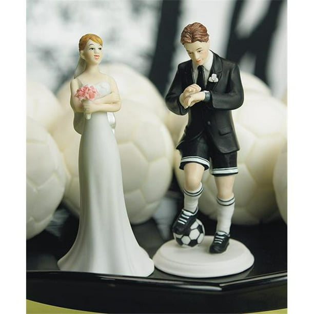 Weddingstar 8447 Joueur de Football Marié Mélanger & Match Cake Topper- Marié Seulement