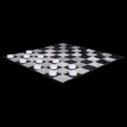 MegaChess Plastic Giant Checkers Board Game, Outdoor Games, 4 inch Checkers
