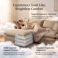 thumbnail image 6 of EHANCIS 105" Modular Sectional Sofa, 3 Seater Chenille L Shape Couch with Ottoman,Coffee, 6 of 10
