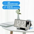 thumbnail image 3 of ELECTIME Projection Alarm Clock, Digital Clock with 180° Rotatable Projector, Clear LED Display, 3 of 7
