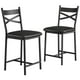 thumbnail image 1 of ChaoLink Juego de 4 taburetes de bar, taburetes de bar para cocina con reposapiés y respaldo, tapizados en cuero PU, altura de mostrador, 1 of 8
