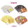 thumbnail image 1 of Card French English Spanish German Gold Colorful Vmax GX EX V Cards Pikachu Charizard Rare Collection Battle Gifts Toys, 1 of 5