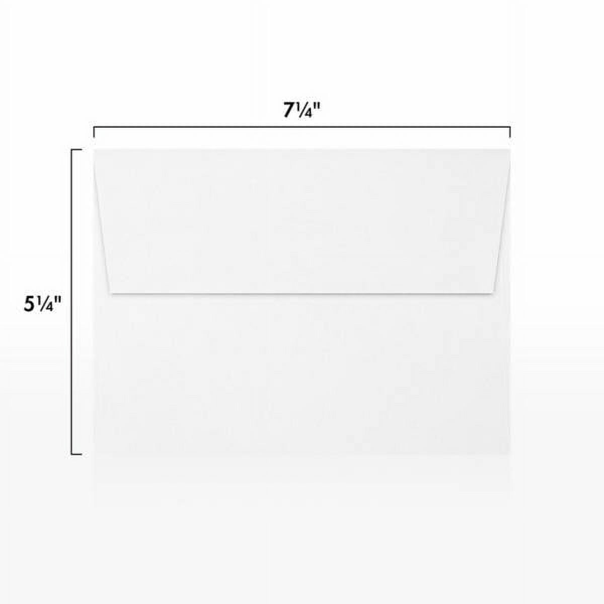 LUXPaper A7 Invitation Envelopes, 5 1/4 x 7 1/4, White, 250/Pack