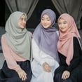 thumbnail image 3 of Women’s Silk Fl Square Hair Scarf SlHeadscarf Bandana SolidColors, 3 of 8
