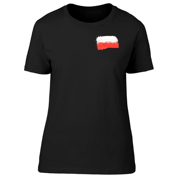 Brush Painted Poland Flag Tee Men's -Image by Shutterstock