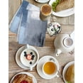 thumbnail image 4 of Navy Blue Grey Kitchen Dish Towels for Drying Dishes Set of 3, Modern Ombre Oil Painted Abstract Art Waffle Weave Microfiber Hand Tea Bathroom Towels Quick Dry & Absorbent Towel 15.7x23.6, 4 of 7
