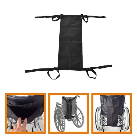 PBPBOX Wheelchair Oxygen Tank Holder Oxygen Cylinder Pouch Buckle Black Elderly Portable 1Set