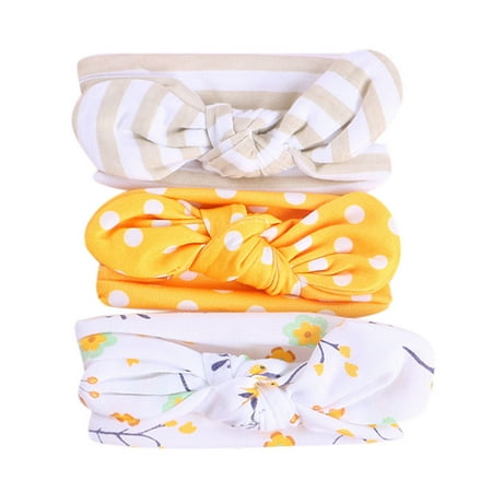 

Solid Color Bowknot Baby Headband 3Pcs Kids Floral Headband Girls Baby Elastic Bowknot Accessories Hairband Set