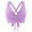 Purple, variant on Women Lace Up Swimwear Tops Underwire Full Coverage Bikini Top Push Up Swim Crop Top Tie Back Bathing Suit Tops