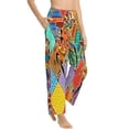 thumbnail image 2 of Sigee Dancing African Womans Print Women's Soft Pajama Pants - Breathable and Comfortable Lounge Sleep Bottoms with Elastic Waistband and Pockets-Small, 2 of 9