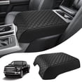 thumbnail image 4 of KBH Ford Center Console Cover for 2015-2020 F150 Accessories, 2017-2022 F250-F550/2018-2024 Expedition, Black Leather Middle Console Cover Cushion Pad for Truck Interior (Bucket Seat), 4 of 9
