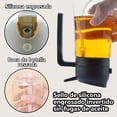 thumbnail image 3 of Botella de Aceite con Pulverizador Dispensador de 2 en 1 Antiderrames - Botella de Vidrio Recargable, Doble Función para Rociar o Verter, Ideal para Cocina y Parrillas (Negro), 3 of 4