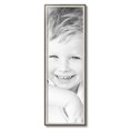 thumbnail image 2 of ArtToFrames 10x31" Silver with Stained Grey Picture Frame, Silver Wood Poster Frame, with Regular Acrylic and 2 (FBPL-4767), 2 of 7
