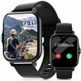 thumbnail image 2 of Unisex Smartwatch - Large Display, Compatible with Android & iPhone, Built-in Microphone, Multiple Sports Modes, Easy to Use, Ideal for Outdoor Activities & Holiday Gifts for Men/Women, 2 of 13