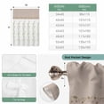 thumbnail image 6 of Beige Floral Balloon Curtains 63 Inch Length for Living Room/Bedroom, Spring Summer Botanical Flowers Rod Pocket Privacy Door Curtains Decorative Tie Up Shade for Window 52"x63", 6 of 8