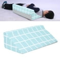 thumbnail image 1 of Wedge Pillow, Foam Back Pillow Bed Wedges Body Positioners Side Pillows For Sleeping On Side R Shaped Bedsore Turning Wedge Pillow For After , Pregnancy Support, 1 of 7