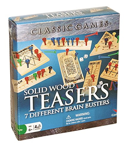 Classic Games Solid Wood Teasers 7 Different Brain Busters Family Fun Age 6 for sale online 