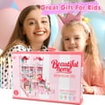 thumbnail image 3 of Freecat Doll House Kit Girls Toy, 11 Rooms DIY Pretend Play Dollhouse Playset Toys with Accessories and Furniture, Princess House for Toddlers, Christmas Birthday Gifts for 6-12 Year Old Girls (Pink), 3 of 6