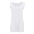 thumbnail image 4 of Women's Plus Size Tank Top Cotton Blend Sleeveless Crew Neck T-Shirts Tops Casual Tees Tunics Shirts, 4 of 5
