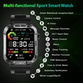 thumbnail image 2 of Reloj inteligente Nihemin Military para hombre con rastreador de llamadas y actividad física, 2 of 9