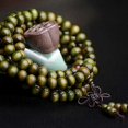 thumbnail image 3 of Sandalwood Tibetan Buddhism Mala Sandal Prayer Beads 108 Beads Bracelet Necklace 26-27s, 3 of 4
