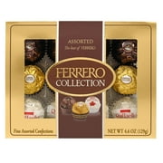 Ferrero Collection Premium Assorted Hazelnut Milk And Dark Chocolate And Coconut, 12 Count
