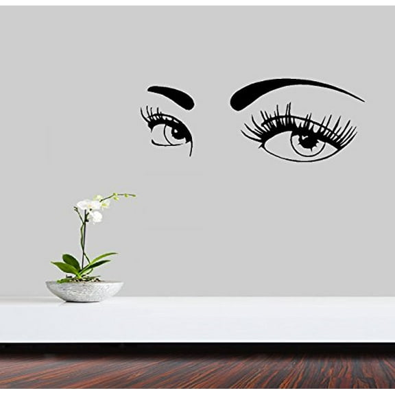 Eyes #3 ~ WALL OR WINDOW DECAL, 11" x 30"
