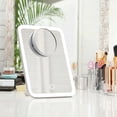 thumbnail image 5 of Fancii Aura Go 2 Portable LED Makeup Mirror with 3 Adjustable Light Settings, 10x/1x Magnifying, White, 5 of 7
