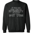 thumbnail image 2 of OXI Crewneck Sweatshirt - If You Can Read This,Basic Casual Sweatshirts for Men's and Women Fleece Sweatshirt Long Sleeve- Dark Heather 3X-Large, 2 of 2