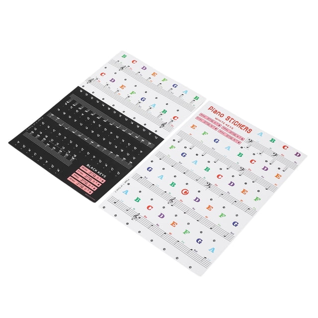 Letras De Teclado De Piano ANGGREK pegatinas Autoadhesivas