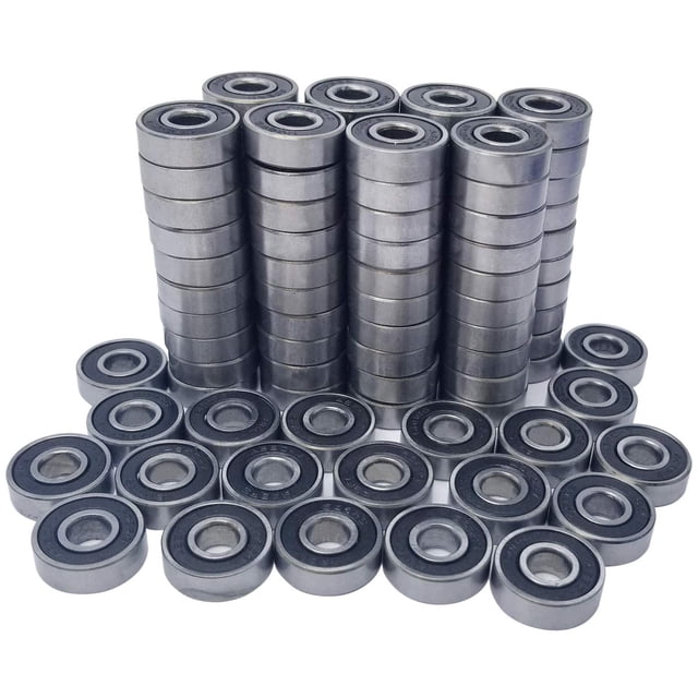 Paquete de 100 rodamientos para monopatín 608-2RS, rodamientos 8x22x7mm, rodamiento 608rs