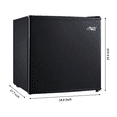 Arctic King 1.6 Cu ft Single Door Mini Fridge, Black