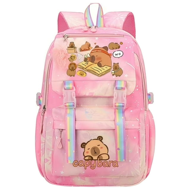 AKEGAMN Clearance! Spacious School Bag With Adjustable Strap Zipper Closure And Multiple Compartments Ideal For Women School Backpack|Playful Design| Zippers Ample Storage : Designed with multiple c