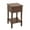 Brown 1 Drawer Solid Rectangle 16" x 16" x 29", variant on DecMode 16" x 29" Brown Wood 1 Drawer Accent Table, 1-Piece