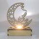 thumbnail image 2 of leyfeng Artesanías de madera LED de madera ahuecada Moon Light Table Supplies Home Party Festival Decoración, 2 of 8