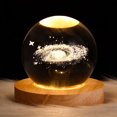 thumbnail image 1 of Lámpara de noche de cristal con base LED, lámpara de mesa con estrellas iluminadas, galaxia, alimentación por USB, luz de noche cálida, nebulosa para niños, 1 of 8