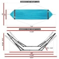 thumbnail image 6 of Tranquillo Universal 116" Double Hammock with Adjustable Stand and Bag, Sky, 6 of 12