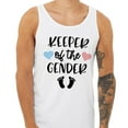 thumbnail image 2 of Keeper of the Gender Tank Top Unisex Large White, 2 of 5
