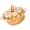 Amber, variant on AOOOWER Glass Jar With Lid,Christmas Candy Dish,Candy Cookie Jars,Jewelry Box,Biscuit Containers Food Storage,Decorative Jar