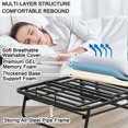 thumbnail image 5 of Folding Bed with Mattress 75" x 31" Single Cot Size Folded Rollaway Portable Foldable Extra Guest Bed for Adults Fold up with 5" Memory Foam Mattress Metal Bed Frame Needs Assembly, 5 of 8