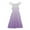 Light Purple, variant on Girls Dresses Elegant Gradient Summer Dresses Cute Double Layer Ruffle Sleeve Smocked Flowy Dress for Ages 4-16 for Everyday Casual and Outdoor