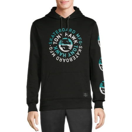 Tony Hawk Men’s Hawk Logo Fleece Hoodie Sweatshirt, Sizes S-XL