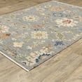 thumbnail image 6 of HomeRoots Grey Ivory Gold Salmon And Green Oriental Power Loom Stain Resistant Area Rug, 6 of 9